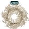 7ft Gold Glitter Fern String Lights – 20 Warm LEDs for Mantel & Wreath Decor